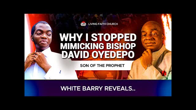 Why I stopped Mimicking Bishop David Oyedepo - Son Of The Prophet Reveals #bishopdavidoyedepo