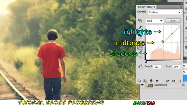 Tutorial Photoshop CS5 - Cross Processing effect (Xpro)