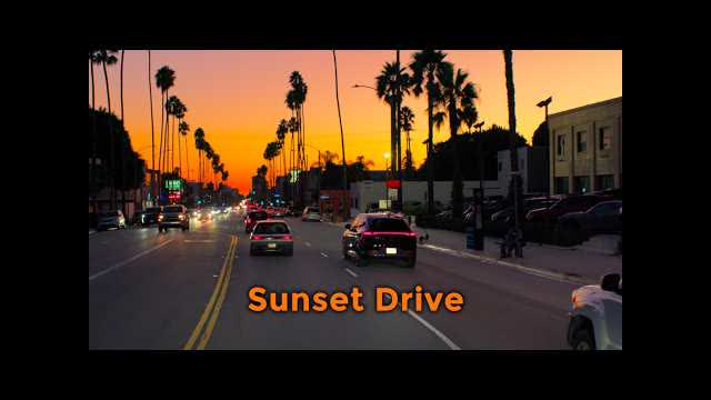 Driving Los Angeles Sunset 4K - From the Hills to the Ocean via Beverly Hills