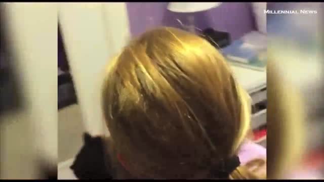 Girl has amazing reaction after mom surprises her with kitten(1)