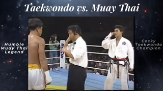 Cocky Taekwondo Blackbelt Destroyed by Muay Thai Legend