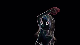VJ loop clip HD visuals  0004 animated anime girl dancer