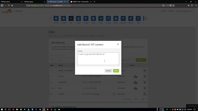 How to install setup DMARC, SPF and DKIM with CWP and Cloudflare