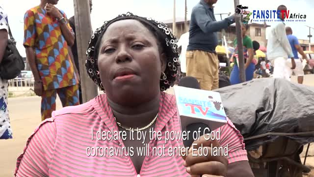 edo woman react to coronavirus